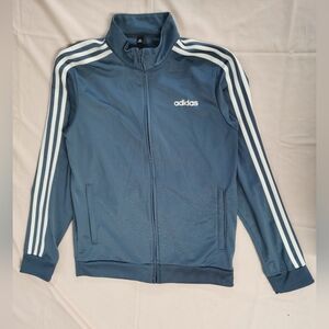 Adidas Women's Blue 3 Stripes Track Zip Up Jacket A/M 175/96A